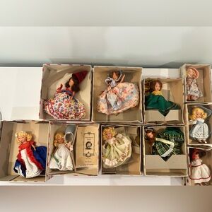 Vintage Nancy Ann Storybook Dolls - Lot of 10 With Boxes & Extras